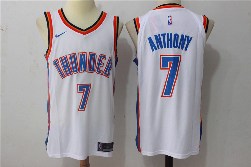 Men Oklahoma City Thunder #7 Anthony White New Nike Season NBA Jerseys